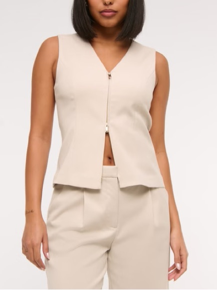 Nwt Abercrombie Tailored Zip Vest